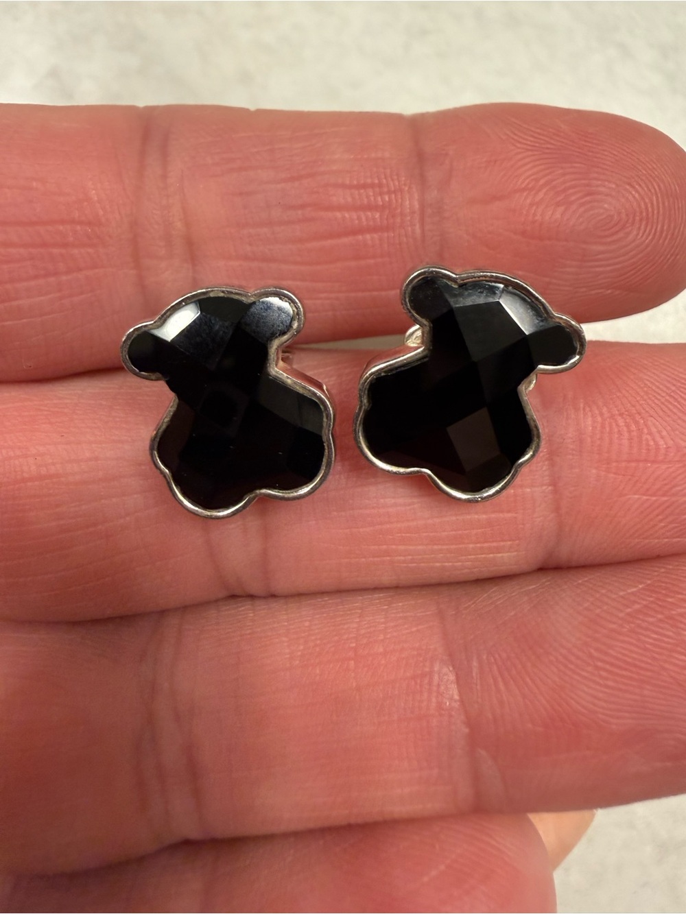 TOUS Black Stud Earrings - Women Jewelery